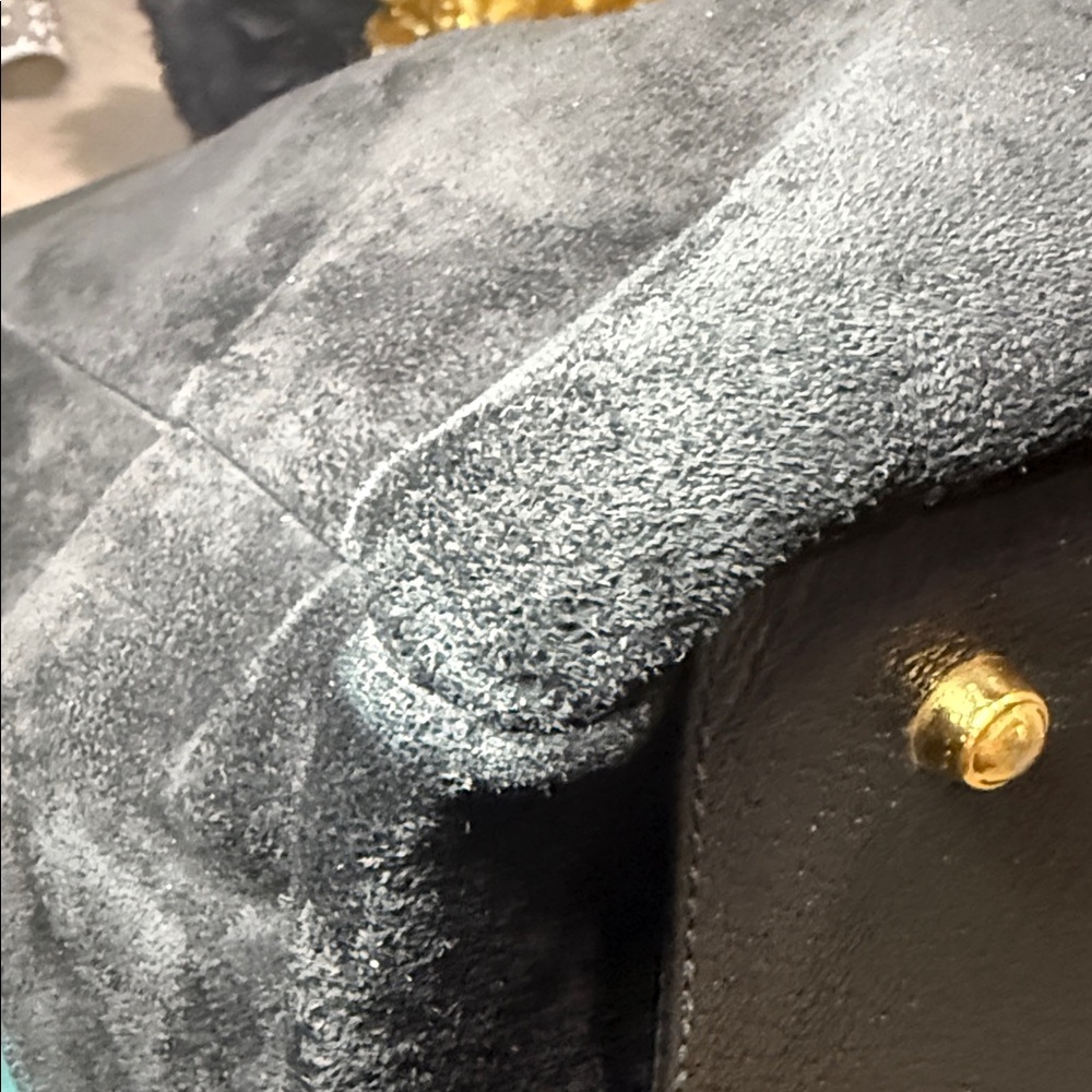 Gucci Black Suede Tote Bag - Picture 10 of 14